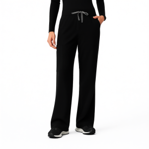Women Professional Scrub Set with Cargo Pants and One Pocket Top - Image 4