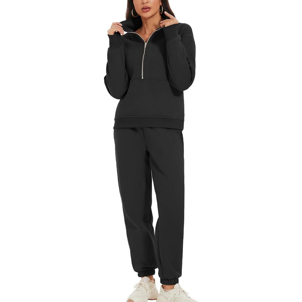 Zipper Top And Jogger Set - Image 3
