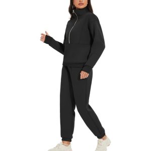 Zipper Top And Jogger Set - Image 4