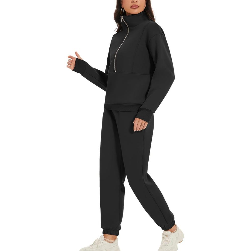 Zipper Top And Jogger Set - Image 4