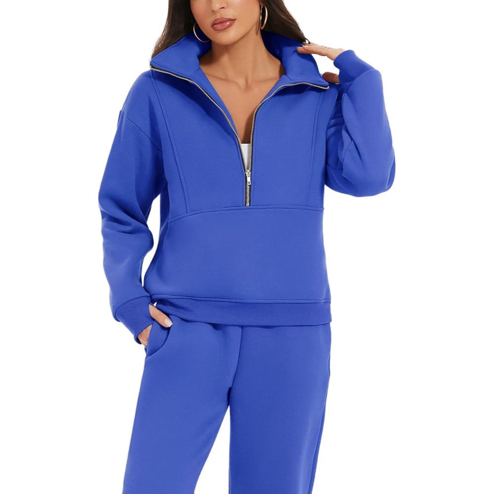 Zipper Top And Jogger Set - Image 5