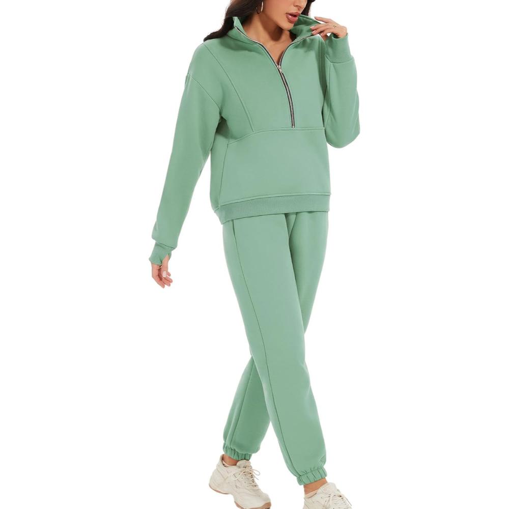 Zipper Top And Jogger Set - Image 8