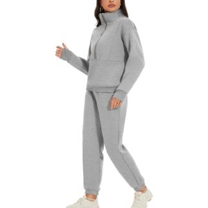 Zipper Top And Jogger Set - Image 9