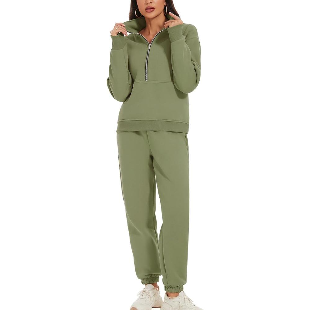 Zipper Top And Jogger Set - Image 10