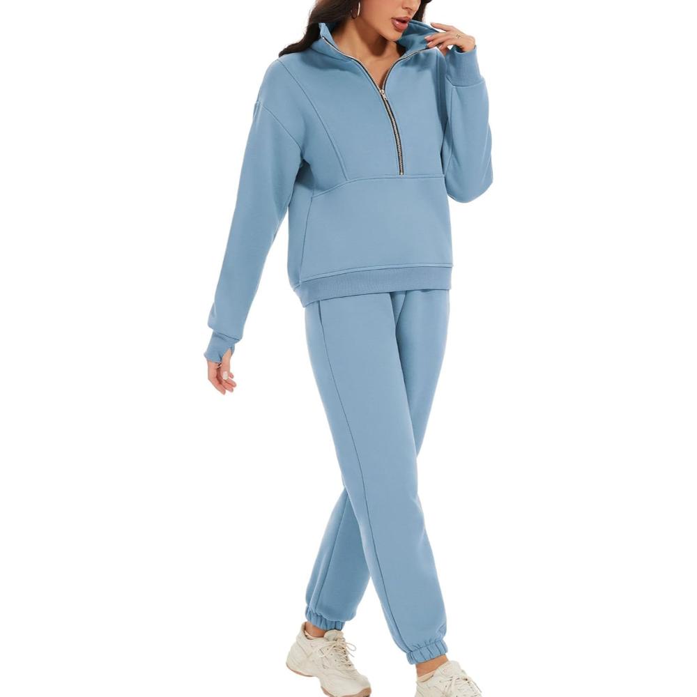 Zipper Top And Jogger Set - Image 12