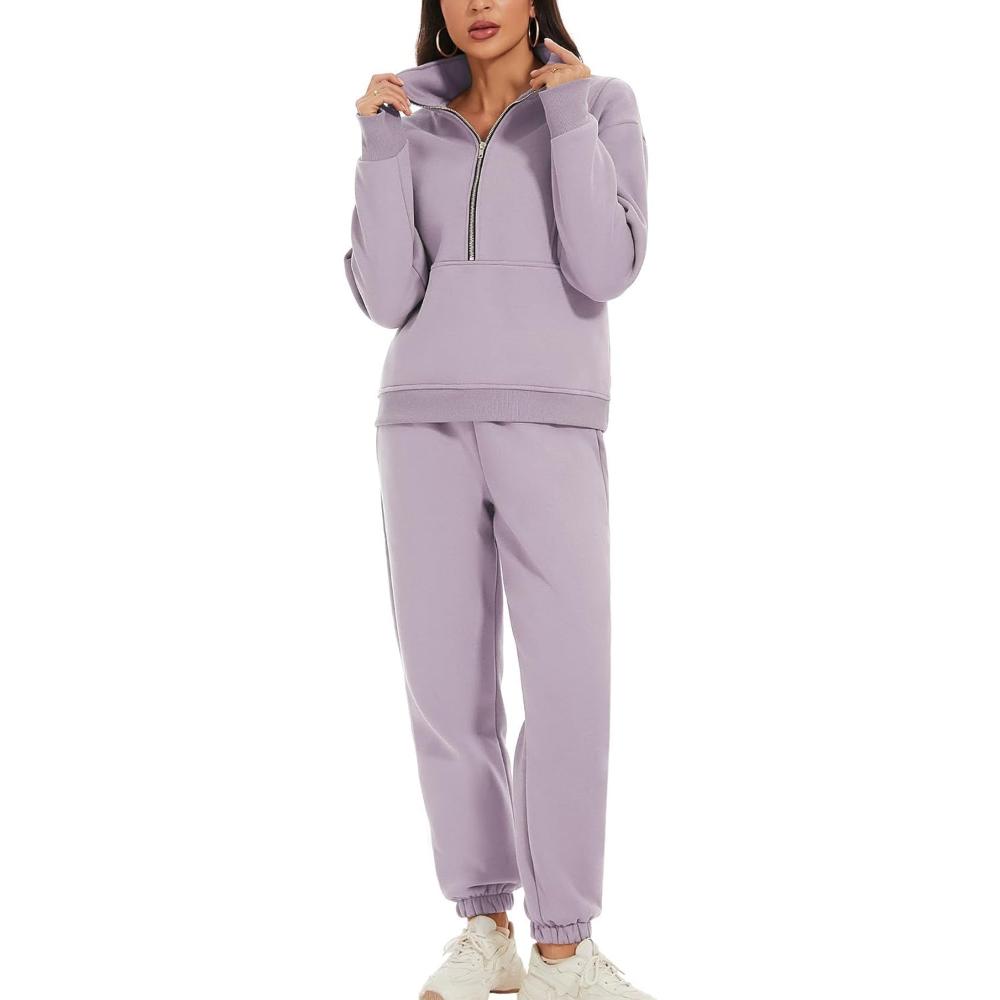 Zipper Top And Jogger Set - Image 14