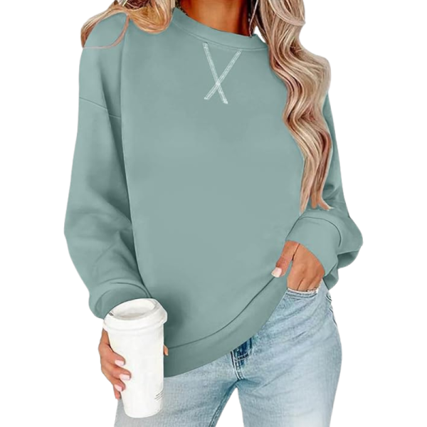 Pullover Sweatshirt And Long Sleeve Top For Women
