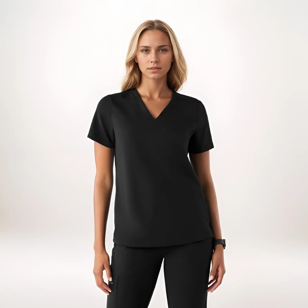Professional Scrub Set For Women With One Pocket Top And Cargo Pants - Image 1