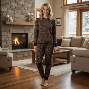Women Micro Waffle Thermal Set - Image 1