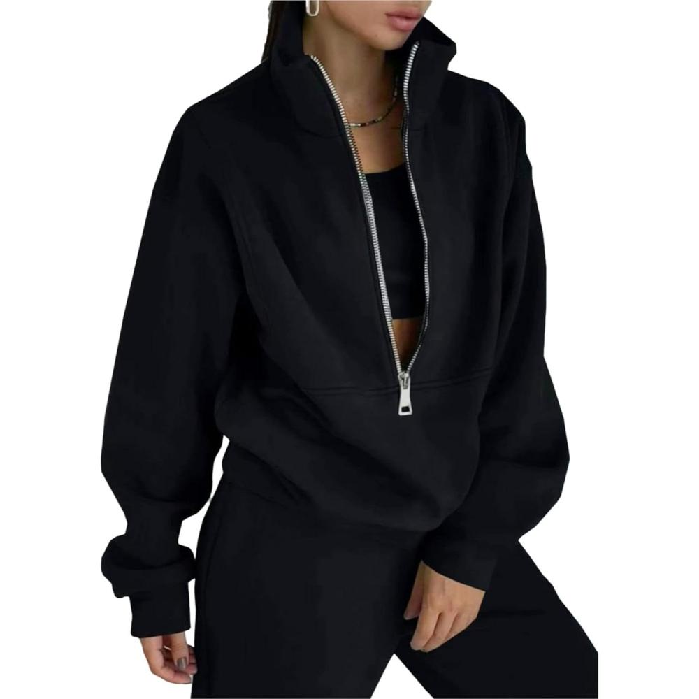 Zipper Top And Jogger Set - Image 15