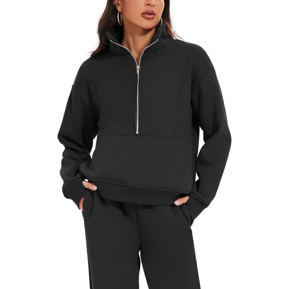 Zipper Top And Jogger Set - Image 16