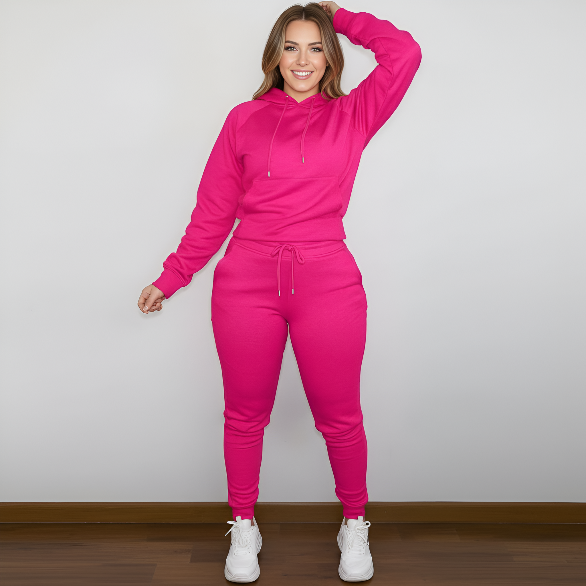 Casual And Comfortable Hoodie And Jogger Set For Women - Image 3