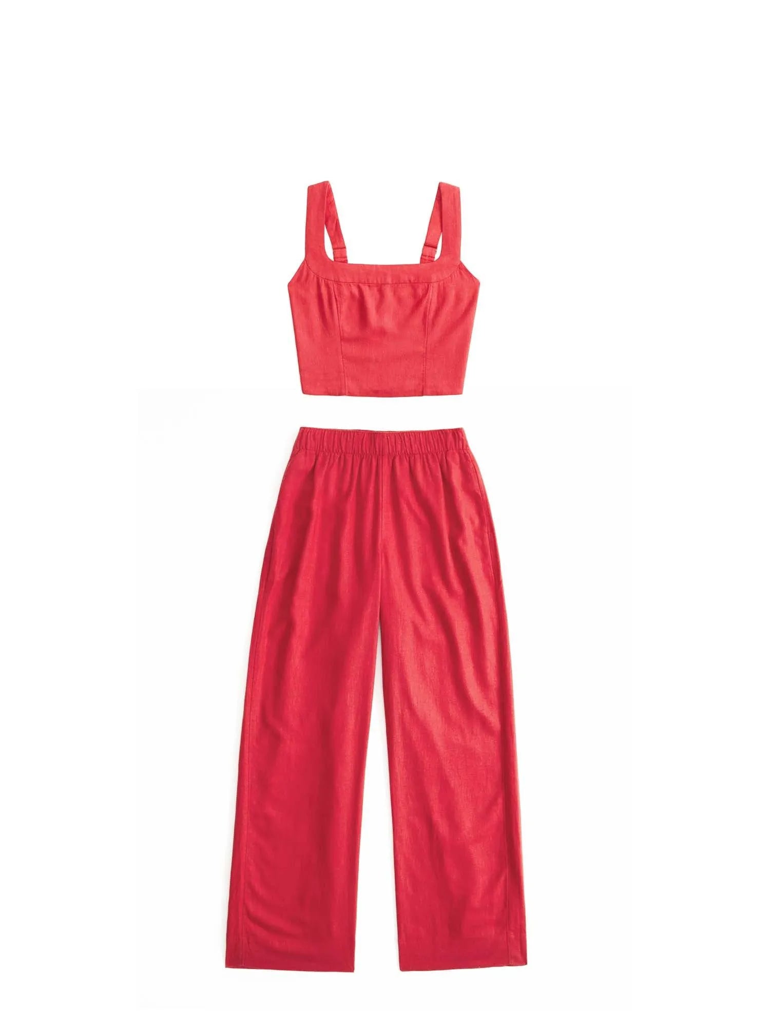 Tailored And Lifted Linen Blend Set - Image 23