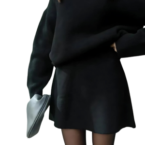 Cozy Knit Sweater And Skirt Two Piece Set - Image 9