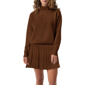 Two Piece Knit Sweater With Mini Skirt Set For Women - Image 16