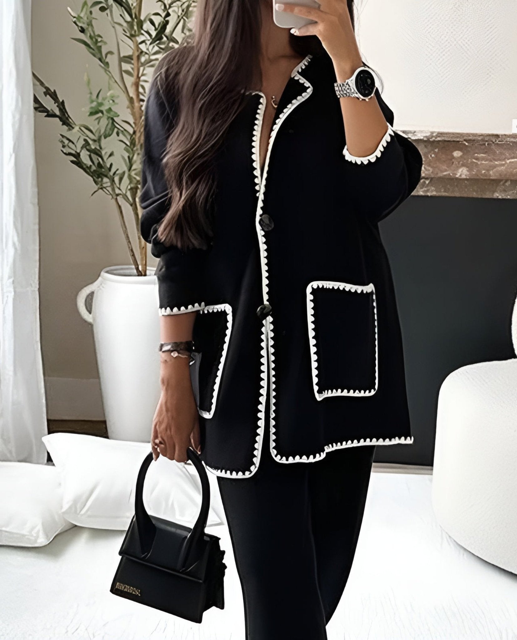 Long Sleeve Jacket And Pants Set - Image 5