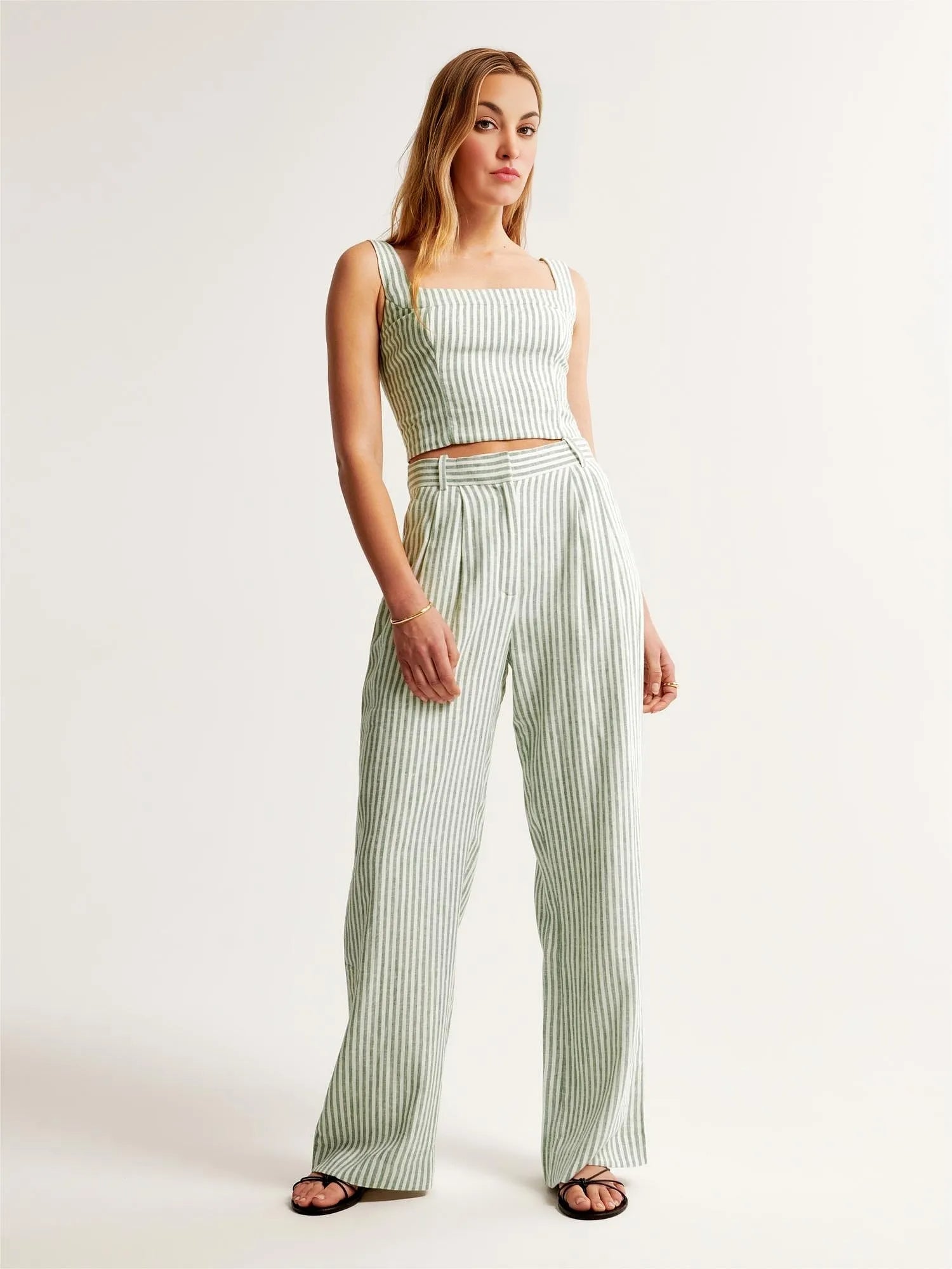Tailored And Lifted Linen Blend Set - Image 6