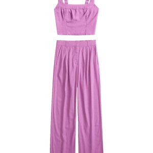 Tailored And Lifted Linen Blend Set - Image 16