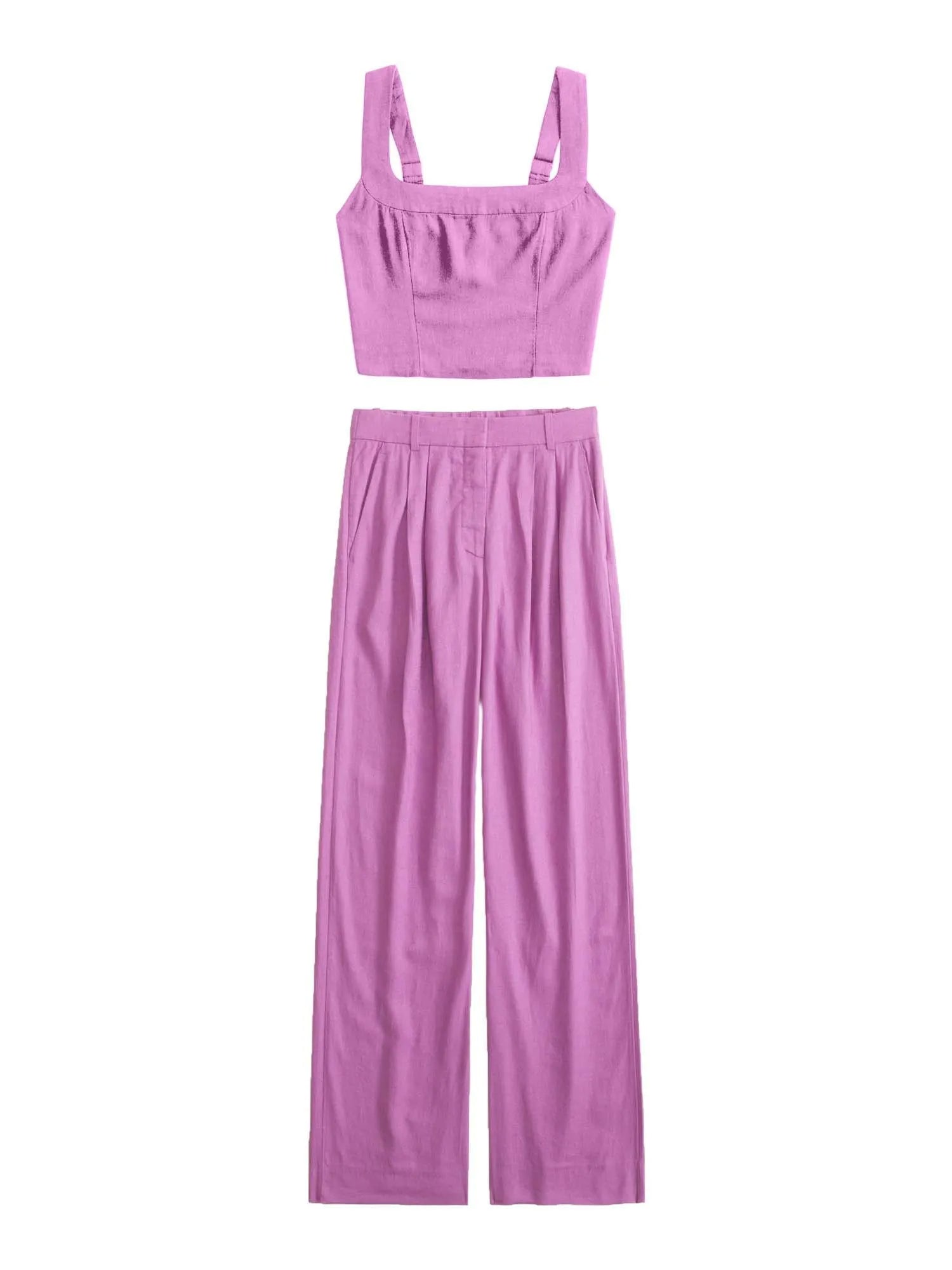 Tailored And Lifted Linen Blend Set - Image 16