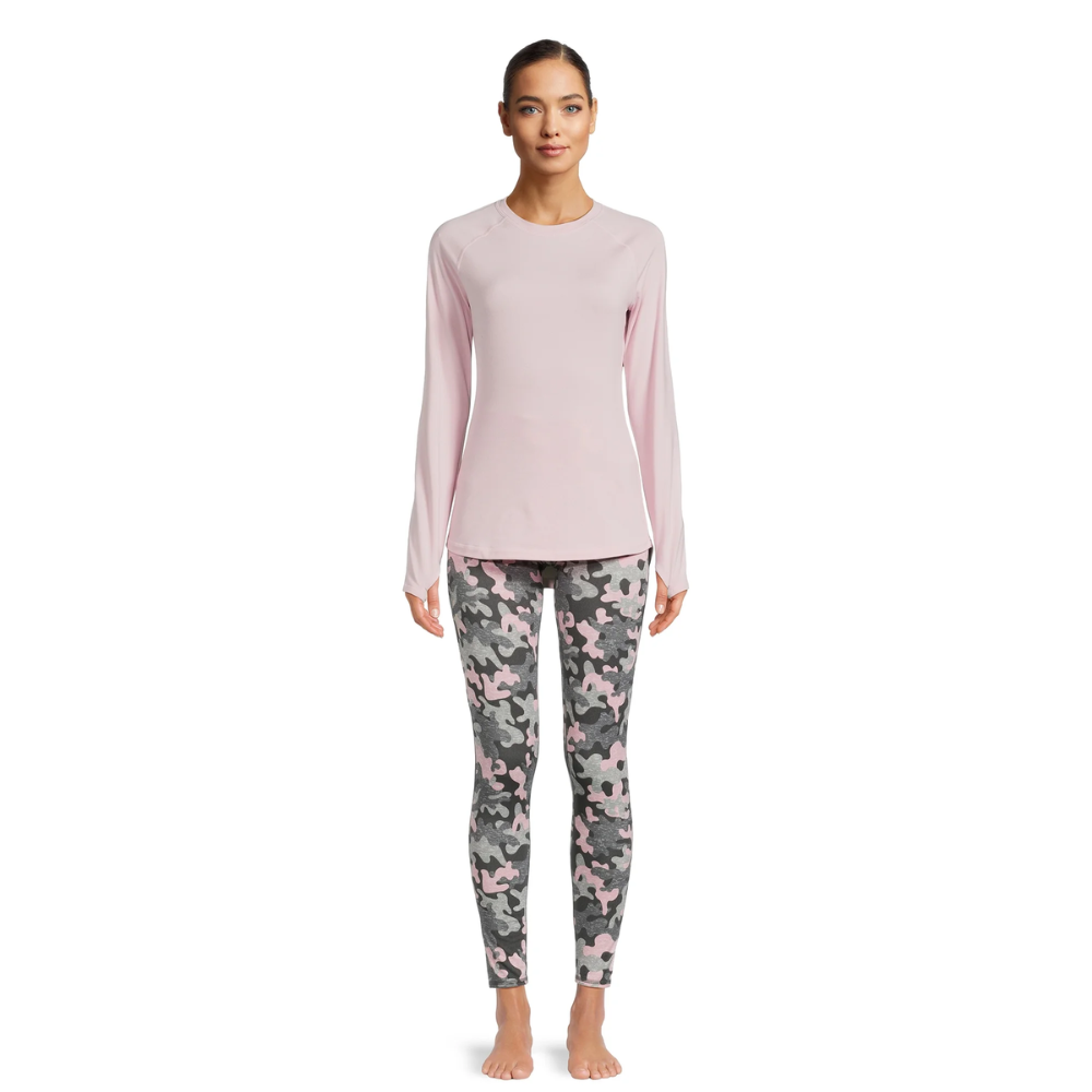 Thermal Knit Two Piece Set With Pullover Top And Leggings - Image 2