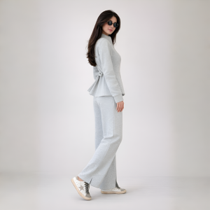 Two Piece Suit Set With Zip Up Jacket For Women - Image 5
