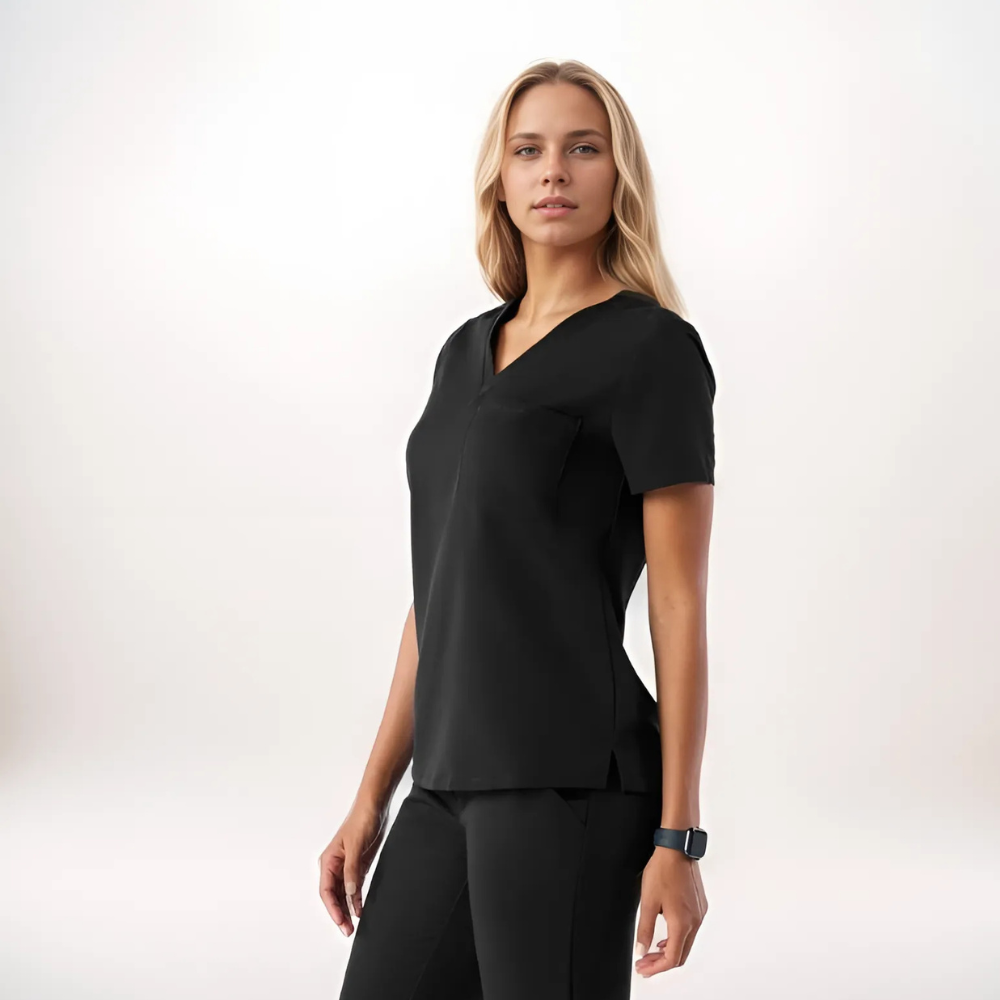 Professional Scrub Set For Women With One Pocket Top And Cargo Pants - Image 4