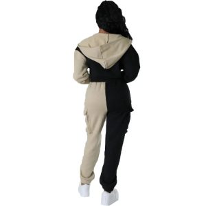 Two Tone Hooded Tracksuit Set - Image 2