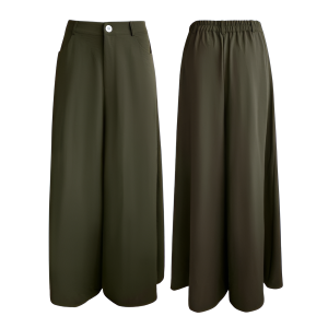 Two Piece Set With Flowy Pants And Lantern Sleeve Top For Women - Image 18