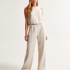 Tailored And Lifted Linen Blend Set - Image 10