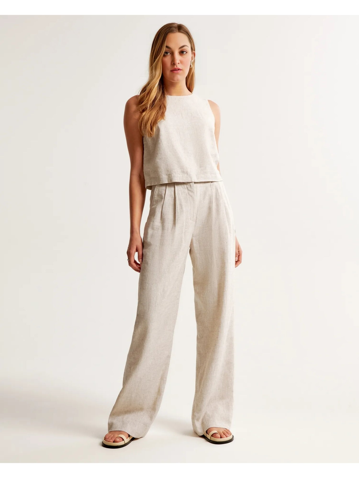 Tailored And Lifted Linen Blend Set - Image 10