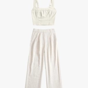 Tailored And Lifted Linen Blend Set - Image 14