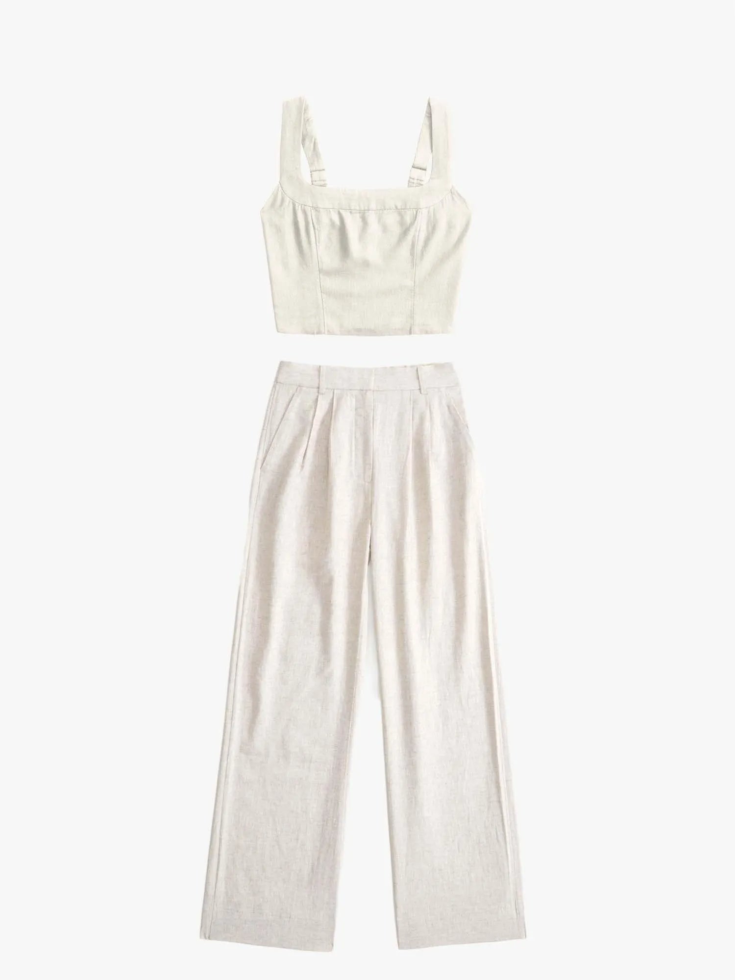 Tailored And Lifted Linen Blend Set - Image 14