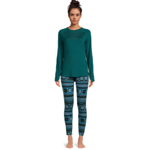 Thermal Knit Two Piece Set With Pullover Top And Leggings - Image 4