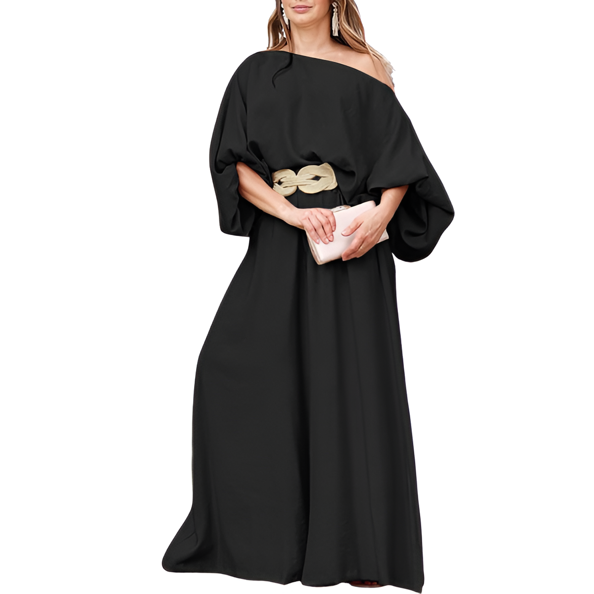 Two Piece Set With Flowy Pants And Lantern Sleeve Top For Women - Image 10