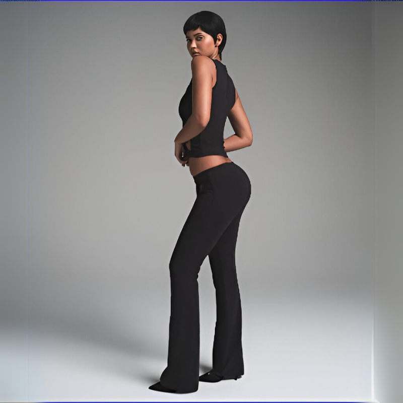 Flared Trousers And Sleeveless Top - Image 4
