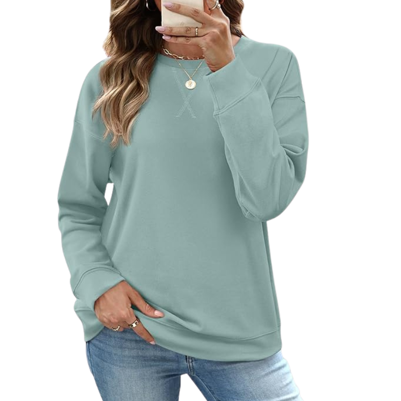 Pullover Sweatshirt And Long Sleeve Top For Women - Image 1