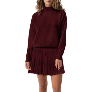 Two Piece Knit Sweater With Mini Skirt Set For Women - Image 4