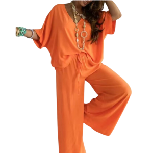 Women Solid Color Casual Suit - Image 5