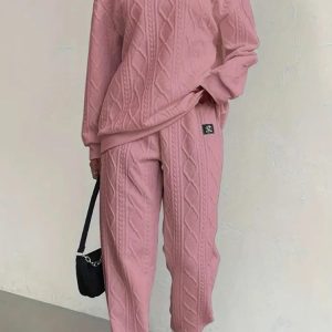 2 Piece Casual Sweatshirt And Comfy Pant Set - Image 6