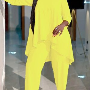 Long Sleeved Two Piece Loose Fit Outfit - Image 9