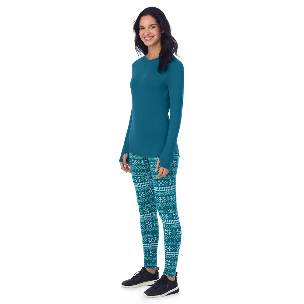 Versatile Two Piece Thermal Layer Set With Top And Leggings - Image 8
