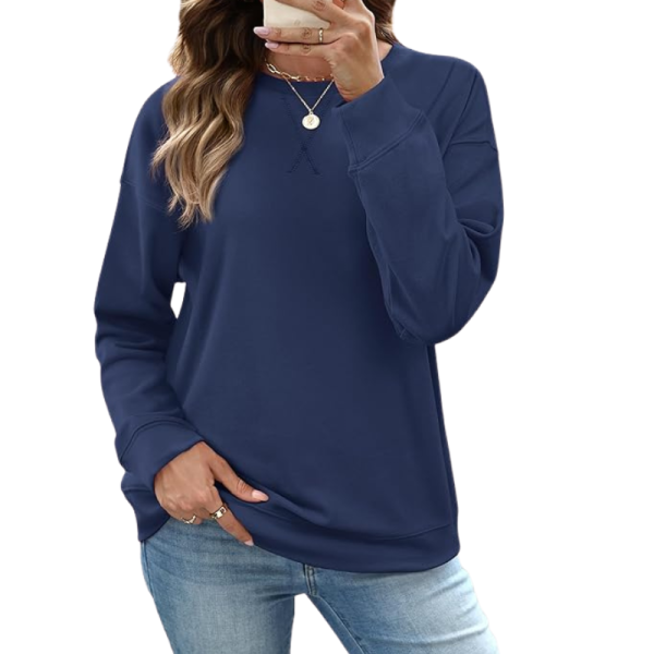 Pullover Sweatshirt And Long Sleeve Top For Women