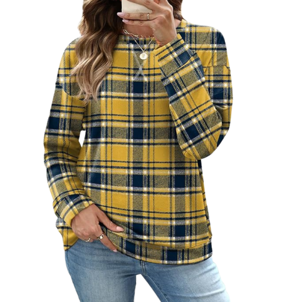 Pullover Sweatshirt And Long Sleeve Top For Women