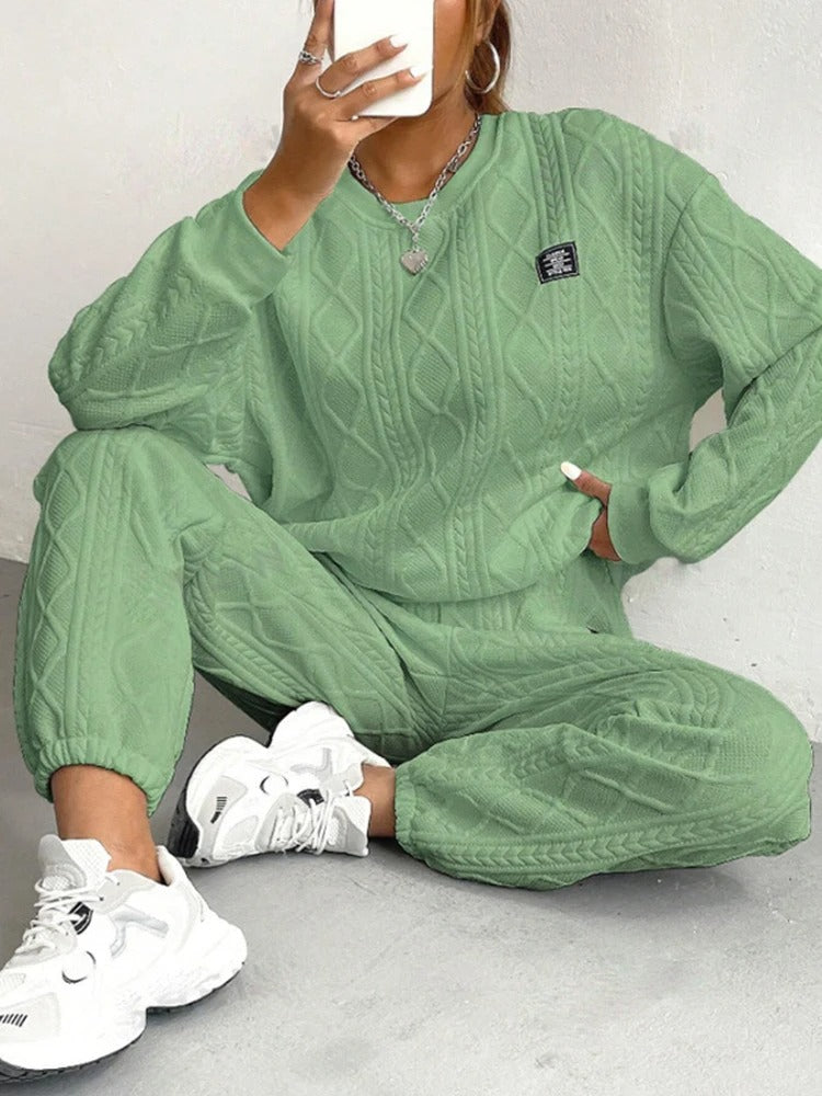 2 Piece Casual Sweatshirt And Comfy Pant Set - Image 8