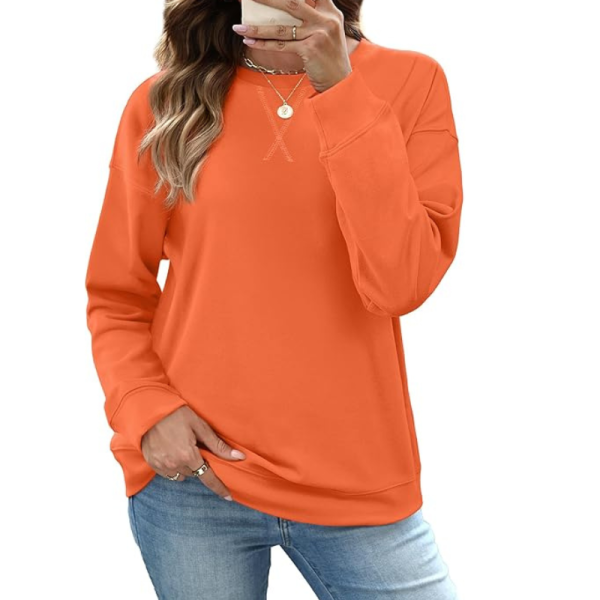 Pullover Sweatshirt And Long Sleeve Top For Women
