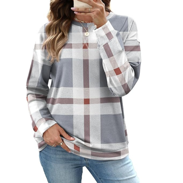 Pullover Sweatshirt And Long Sleeve Top For Women