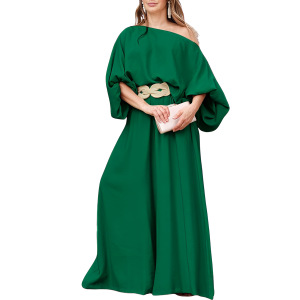 Two Piece Set With Flowy Pants And Lantern Sleeve Top For Women - Image 22