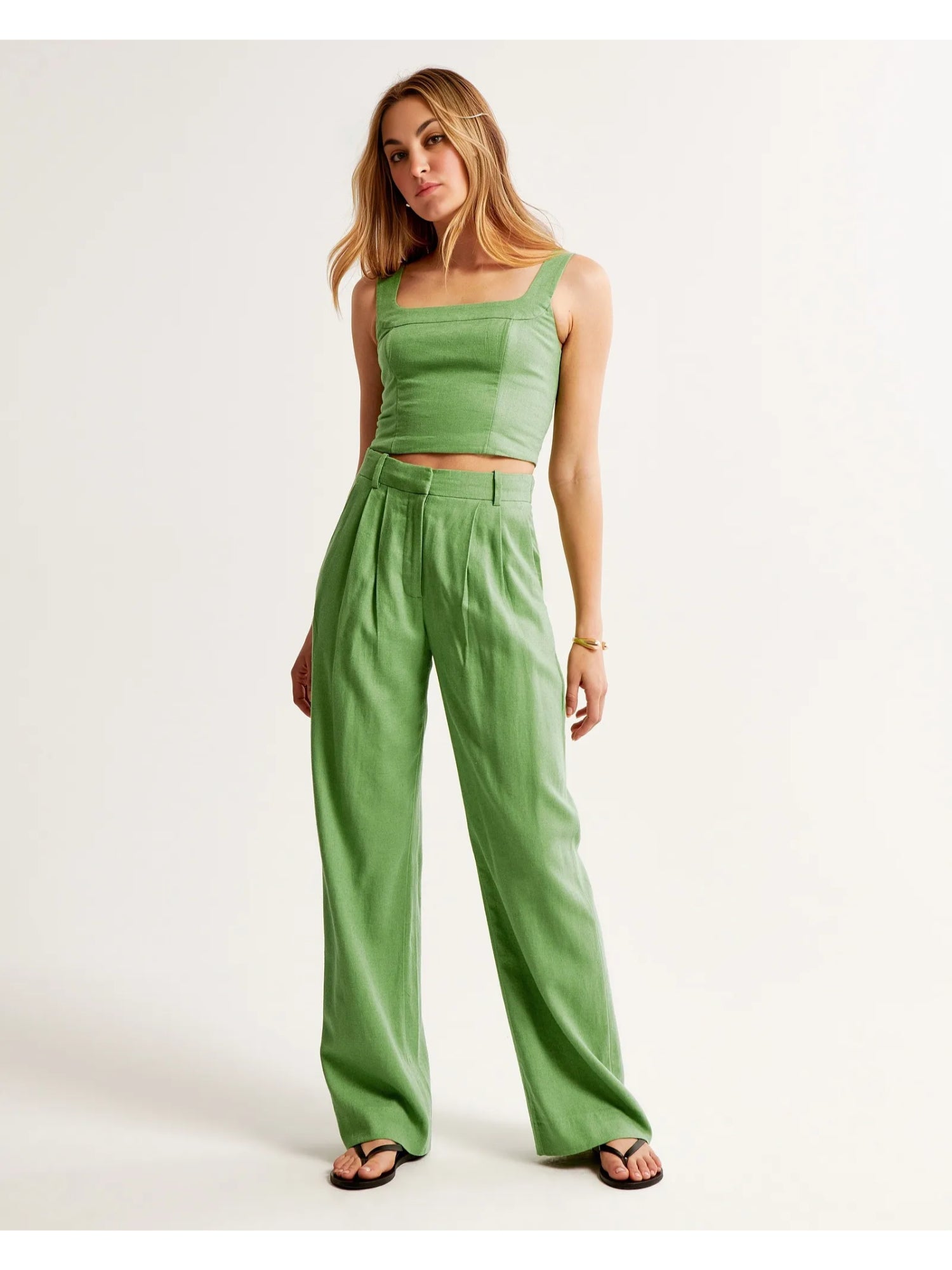 Tailored And Lifted Linen Blend Set - Image 1