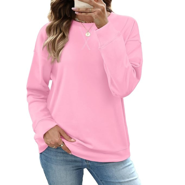 Pullover Sweatshirt And Long Sleeve Top For Women