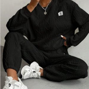 2 Piece Casual Sweatshirt And Comfy Pant Set - Image 10